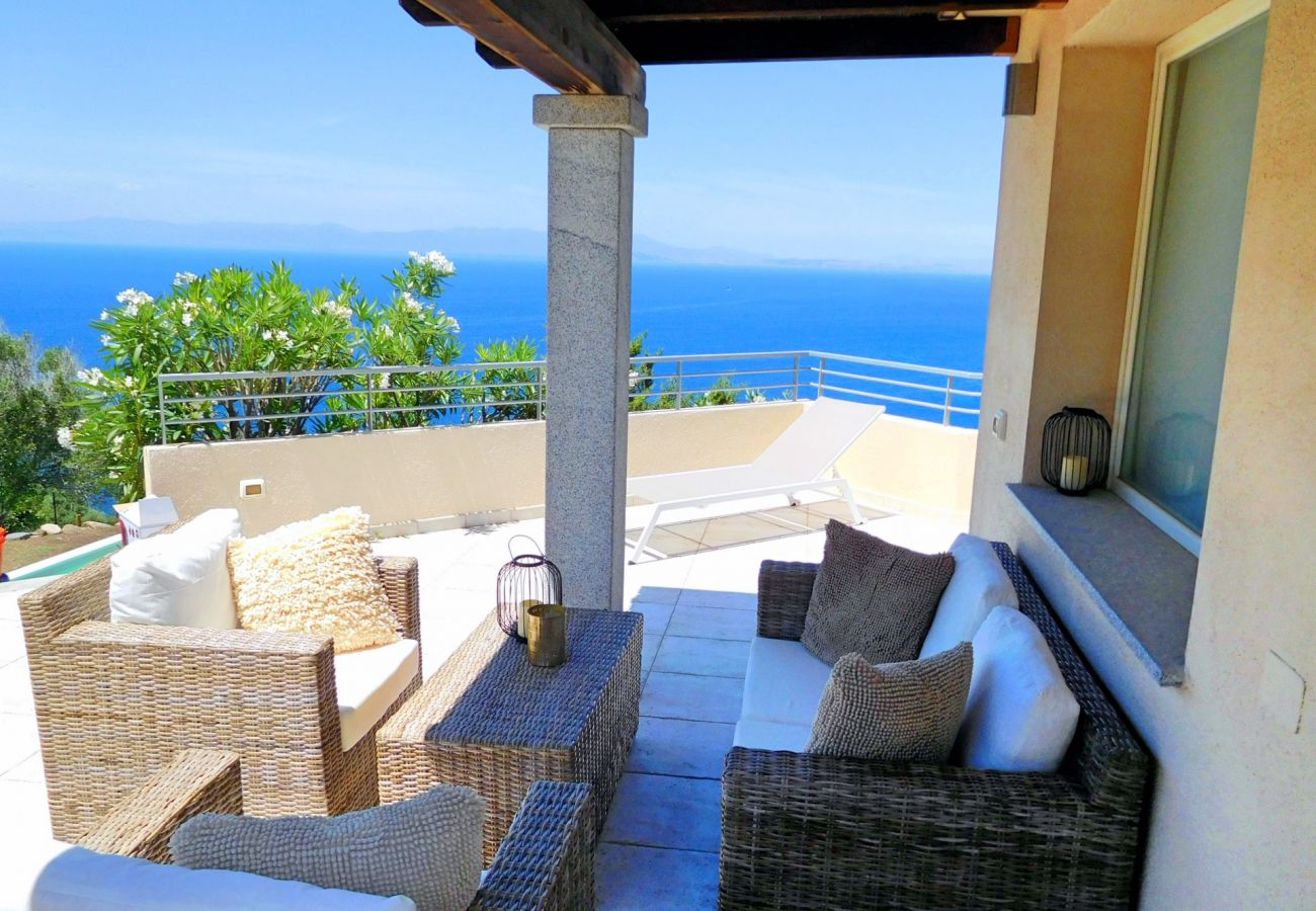 Villa in Quartu Sant´Elena - Sardinia villa with pool and sea views to rent